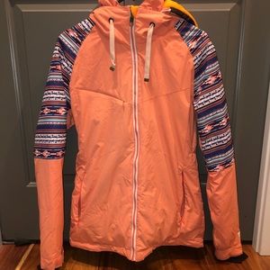 PWDR Room District Coral Tribal Snowboard Jacket